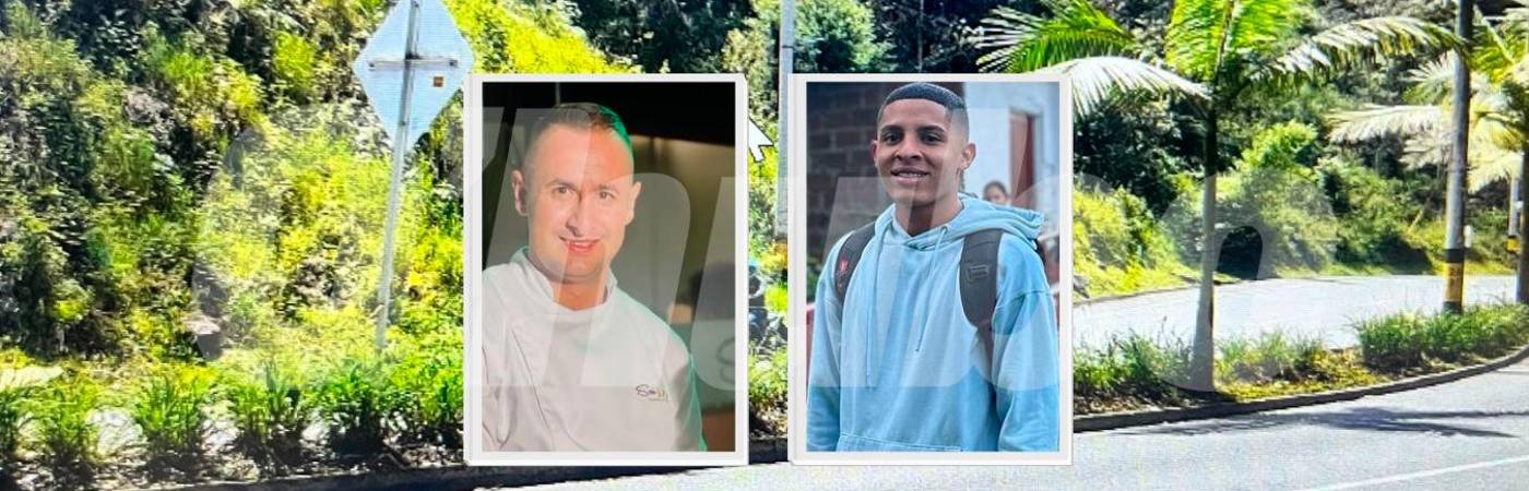 Jorge Luis Galeano (izquierda) y Martín Elías Erazo perdieron la vida en un accidente en Las Palmas. Los dos trabajaban en el mall Indiana. /FOTOS: DANIEL GONZÁLEZ J. Y CORTESÍA 