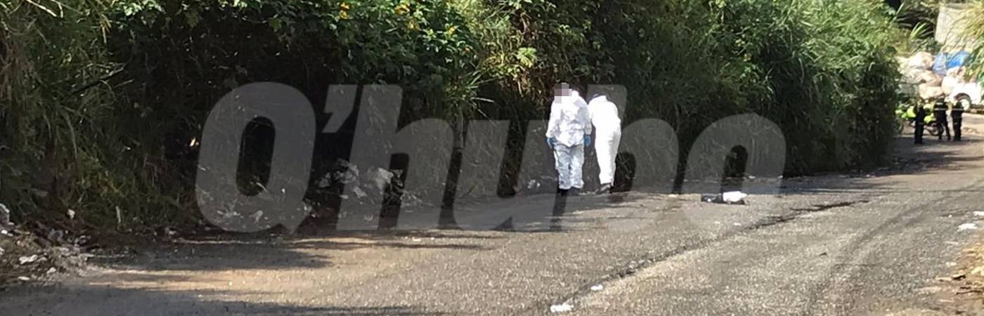 En este punto fue hallado el cuerpo embolsado. FOTO: LAURA ROSA JIMÉNEZ VALENCIA