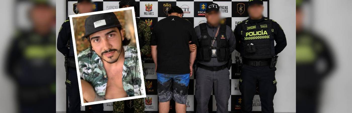 Brayan Palacio Arango fue aprehendido en un operativo del CTI, Gaula Militar y Policía. FOTO: CORTESÍA