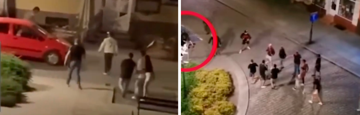 Un polaco murió en medio de la riña. /FOTOS: CAPTURAS DE VIDEO
