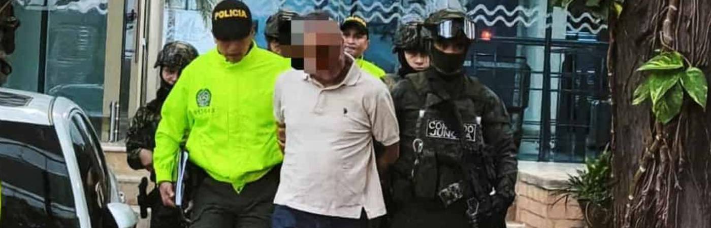 Captura de alias Gustavo, cabecilla requerido en Brasil. FOTO: EJÉRCITO NACIONAL 