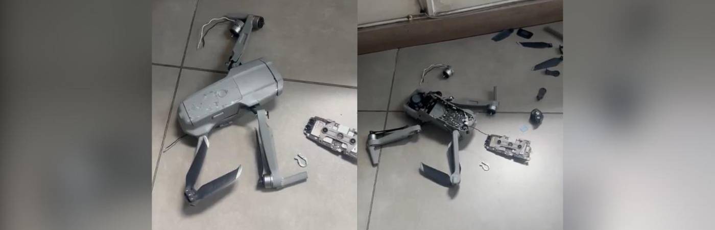 Este es el dron que, según la concejala, estuvo sobrevolando sobre su residencia. FOTO: @CLAUDIACARRASQ