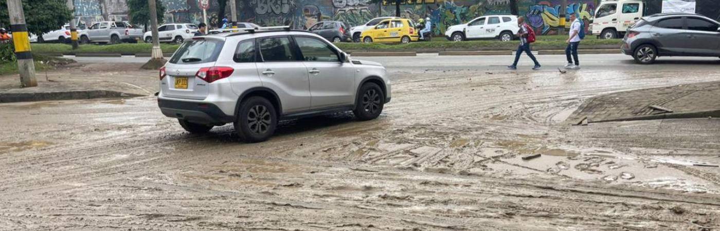 Estado de la vía en la calle 30, sector Industriales. / FOTO: SINDY VALLE
