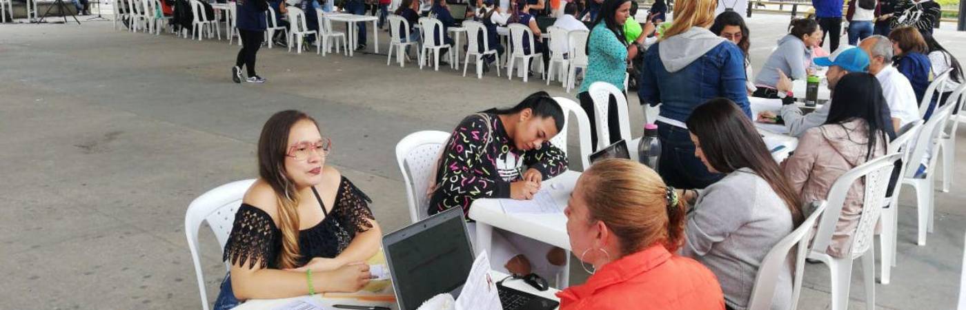 Si no tiene empleo y vive en este sector aproveche esta jornada para que se postule a las vacantes disponibles. / FOTO: CORTESÍA ALCALDÍA LA ESTRELLA