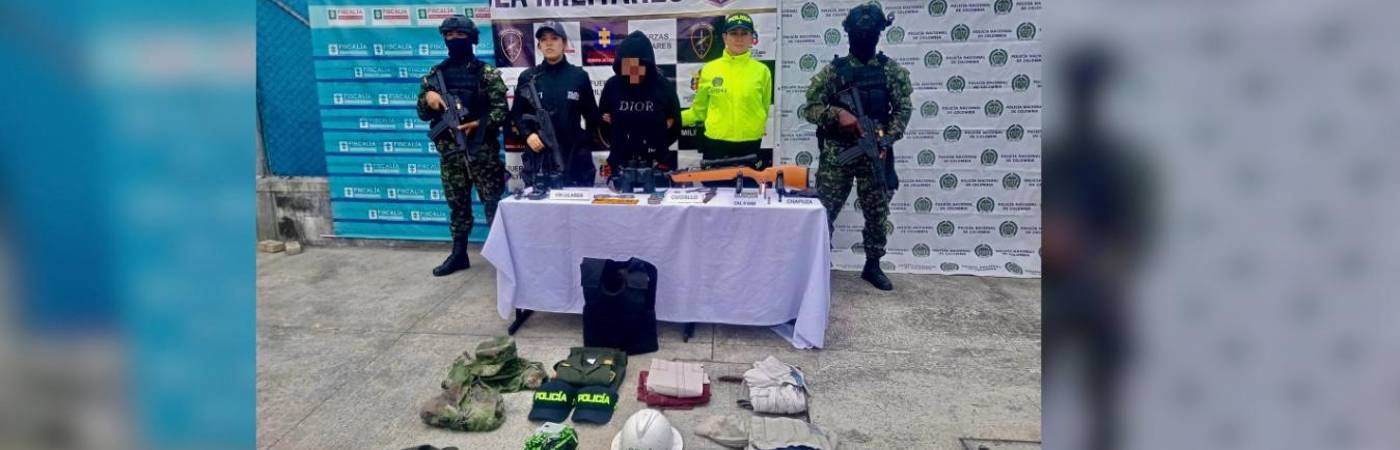 En el operativo capturaron a una persona en flagrancia. FOTO: CORTESÍA 