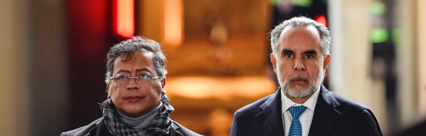 Gustavo Petro, presidente de Colombia, y Armando Benedetti, ministro del Interior. / FOTO: COLPRENSA