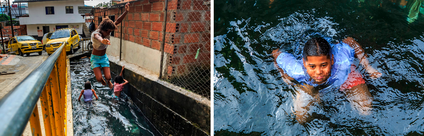 Los niños son los que más disfrutan del lugar. /FOTO: CAMILO SUÁREZ 