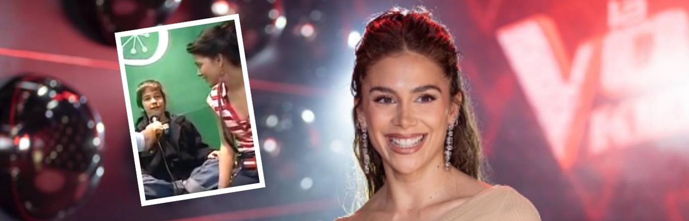 La cantante Greeicy Rendón (fondo) en su juventud junto a Camilo Echeverry (detalle). FOTO: REDES Y IG GREEICY