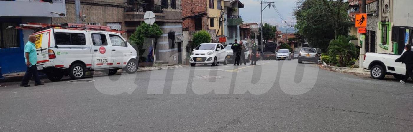Lugar de Aranjuez donde fue asesinado Alexis Quintero Restrepo, alias Cabezón. /FOTO: ANDRÉS GARCÍA