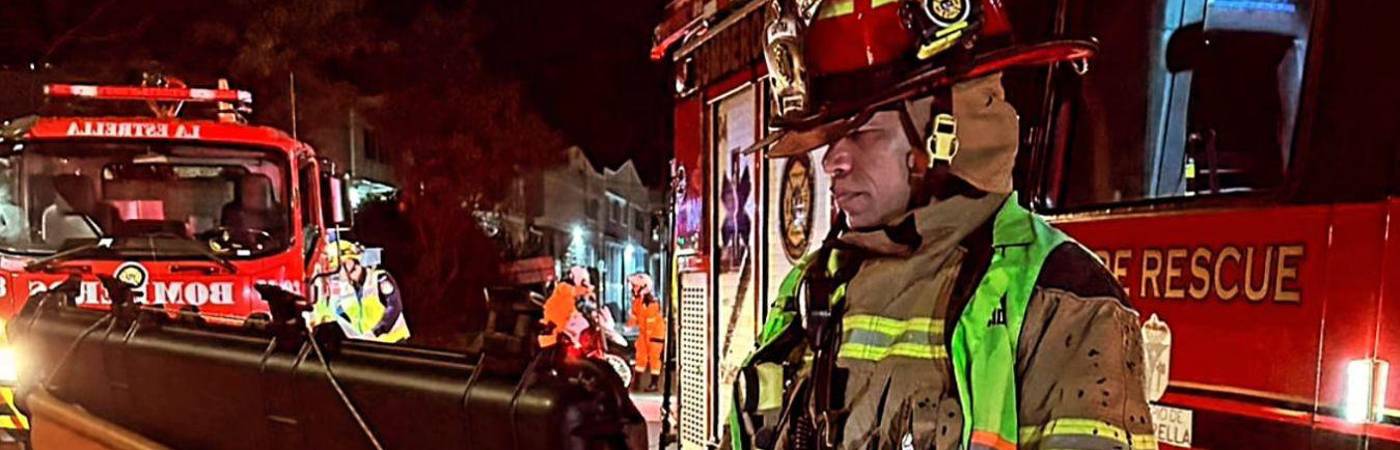 El cuerpo de bomberos de la localidad se apersonó de la situación. /FOTOS: CORTESÍA. 