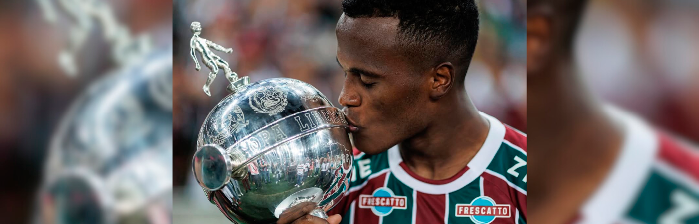 Jhon Arias ganó la Copa Libertadores con Fluminense en el 2023. /FOTO: INSTAGRAM @jhonariasa