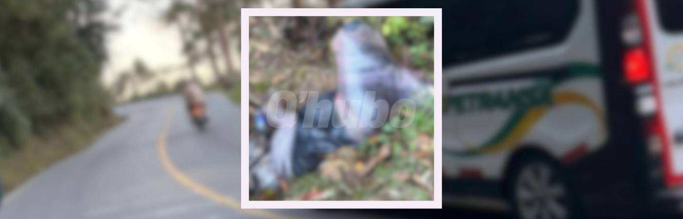 El cuerpo fue tirado en una cuneta y encontrado por la comunidad. FOTOS: CORTESÍA