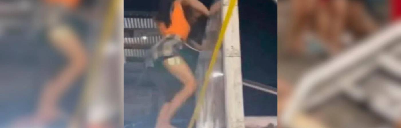 EN VIDEO: Adolescente sufrió fracturas tras caerle un poste mientras ‘perreaba’