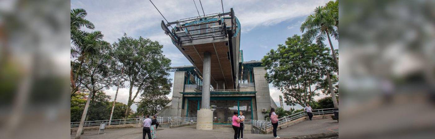 La estación Popular de la línea K del metrocable será una de las que tendrá cierre por esta suspensión del servicio. /FOTO: ARCHIVO – ESNEIDER GUTIÉRREZ
