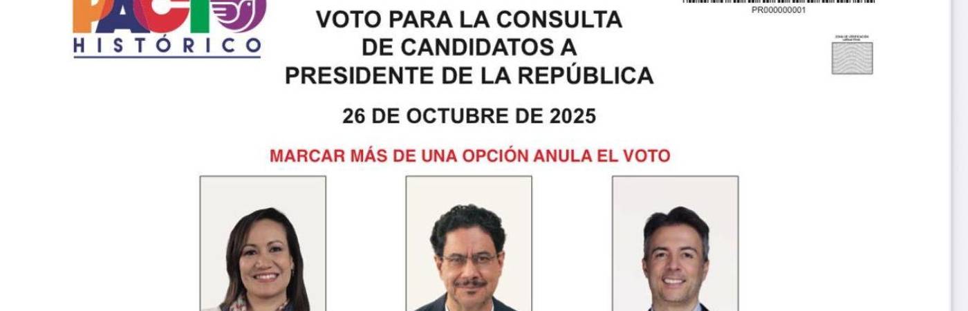 Este domingo se llevará a cabo la consulta del Pacto Histórico. / FOTO: PACTO HISTÓRICO