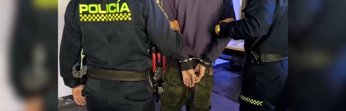 Hombre capturado en Zamora. FOTO: POLICÍA NACIONAL