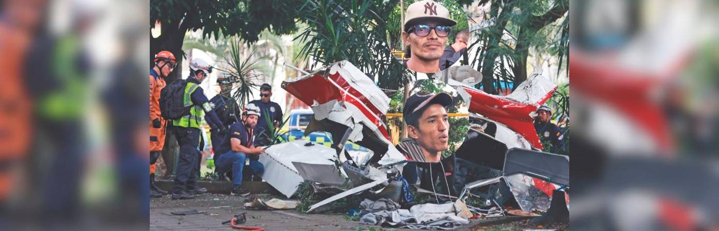 Funcionarios de la Dirección Técnica de Investigación de Accidentes, Defensa Civil y Bomberos Medellín estuvieron en el lugar de la emergencia. /FOTO: MANUEL SALDARRIAGA