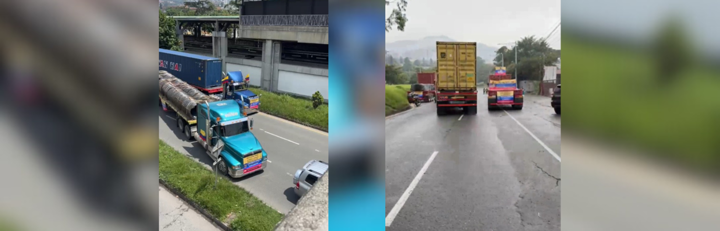 Movilización de mulas en el sur del Valle de Aburrá./FOTOS: DENUNCIAS ANTIOQUIA