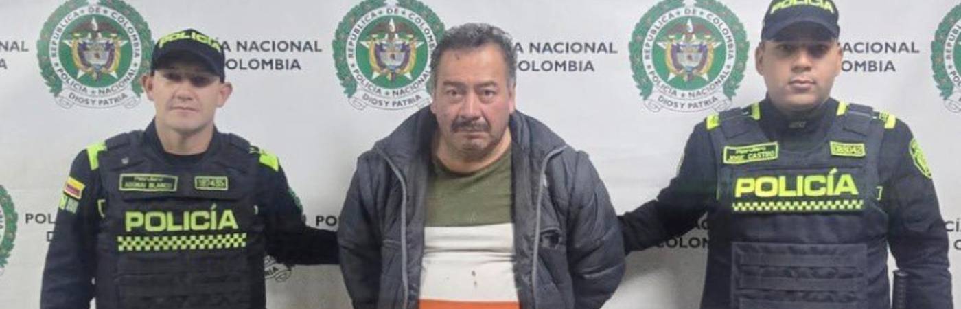 El hombre fue enviado a prisión poco después de ser capturado. FOTO: CORTESÍA FISCALÍA GENERAL DE LA NACIÓN