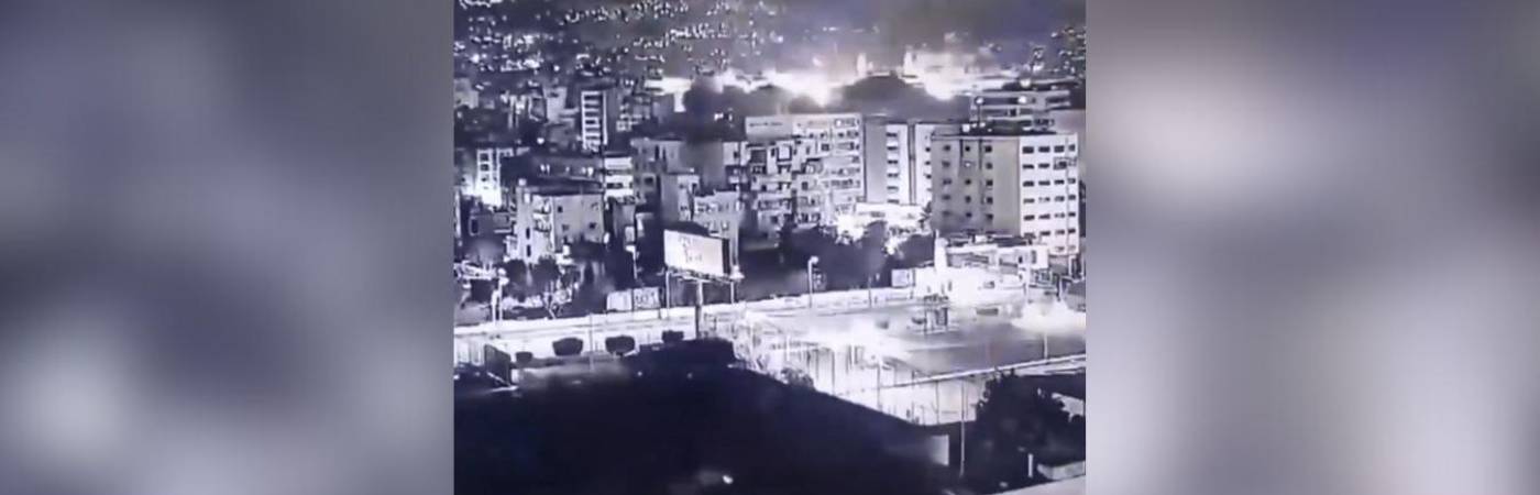 Bombardeo a Líbano, 1.° de marzo de 2026. FOTO: REDES SOCIALES @EDUARDOMENONI