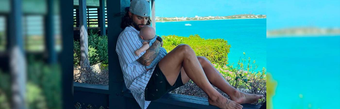 El paisa Maluma y su hijas París. /FOTO: INSTAGRAM @maluma