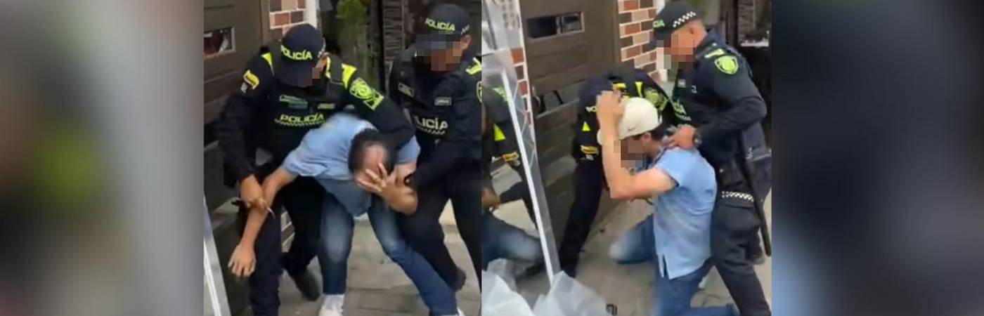 Momentos en los que el joven habría sido agredido. FOTO: FACEBOOK NINE LONDOÑO