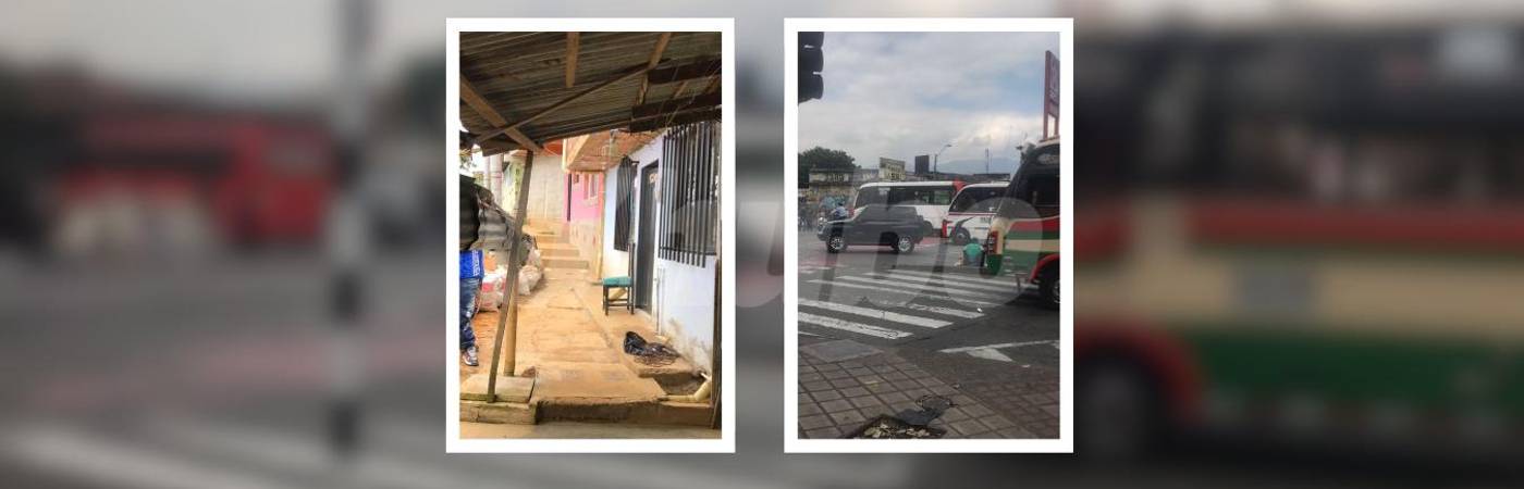 Homicidio en Manrique La Cruz (izq.) y homicidio en Villa Nueva (der.). FOTOS: LAURA ROSA JIMÉNEZ VALENCIA