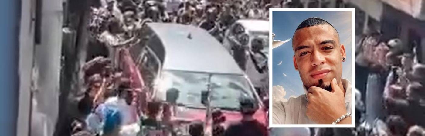 El funeral se realizó en el barrio Caicedo. FOTO: TOMADA DE VIDEO Y CORTESÍA 