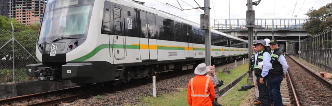 Daño en el Metro de Medellín. FOTO: CORTESÍA METRO DE MEDELLÍN 