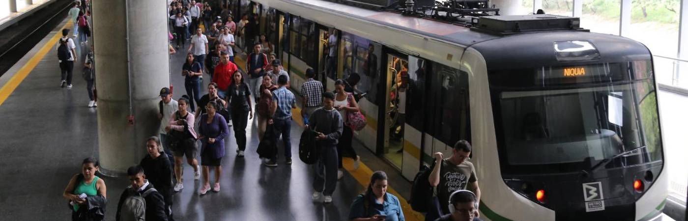 El metro tendrá ingreso gratuito hasta las 6:00 p.m. FOTO: CORTESÍA METRO DE MEDELLÍN