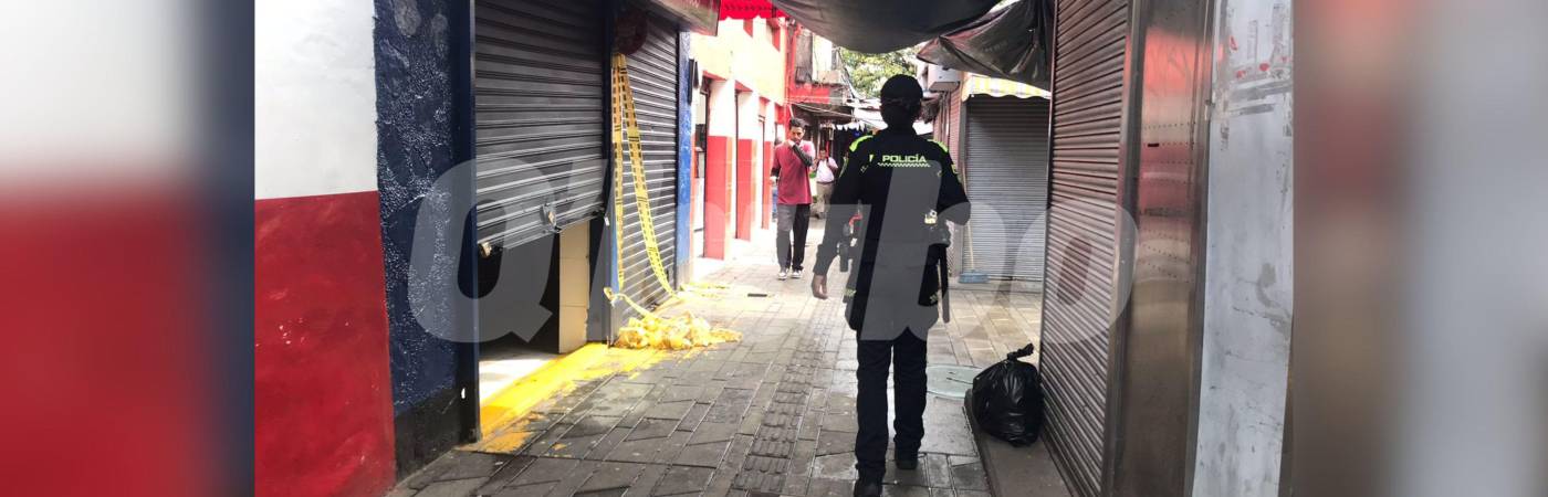 Richard Leonel Silva Cáceres fue asesinado en este bar, donde departía con dos personas. FOTO: LAURA ROSA JIMÉNEZ VALENCIA