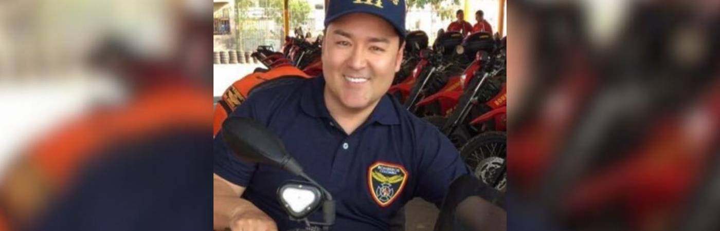 Misael Cadavid, jefe del Cuerpo de Bomberos de Itagüí. /FOTO: TOMADA DE INSTAGRAM @misaelcadavidj