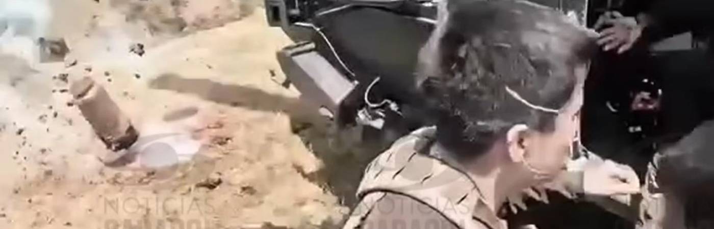 Una cámara instalada en uno de los cascos captó los momentos de terror que vivieron los uniformados. FOTO: TOMADA DE VIDEO CORTESÍA NOTICIAS CARACOL