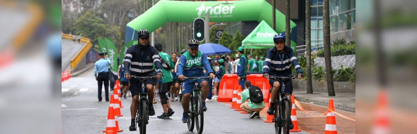 Los apasionados por salir a disfrutar de las ciclovías podrán hacerlo ahora desde el nuevo tramo en El Poblado. / FOTO: ALCALDÍA DE MEDELLÍN