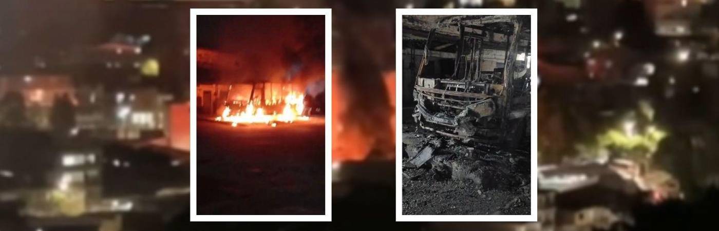 Una densa columna de humo alertó a la comunidad. FOTOS: FACEBOOK PRENSA PAISA (FONDO) Y MEDELLÍN OSCURA (DETALLES)