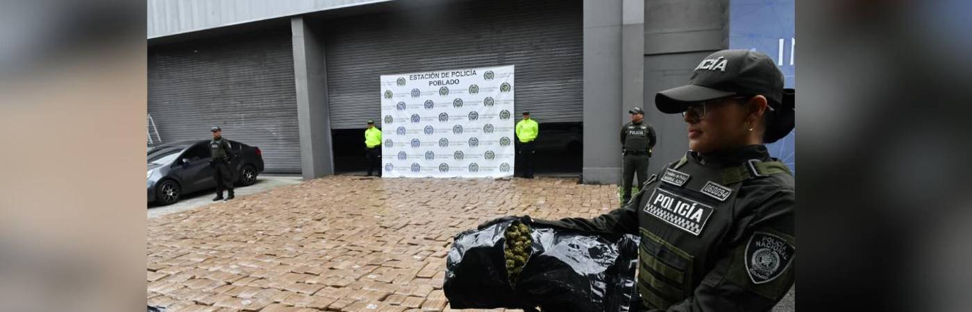 Cargamento de marihuana incautado. FOTO: CORTESÍA POLICÍA METROPOLITANA