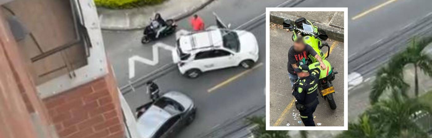 El momento de los disparos fue registrado en video. FOTOS: CAPTURA DE VIDEO Y DENUNCIAS ANTIOQUIA