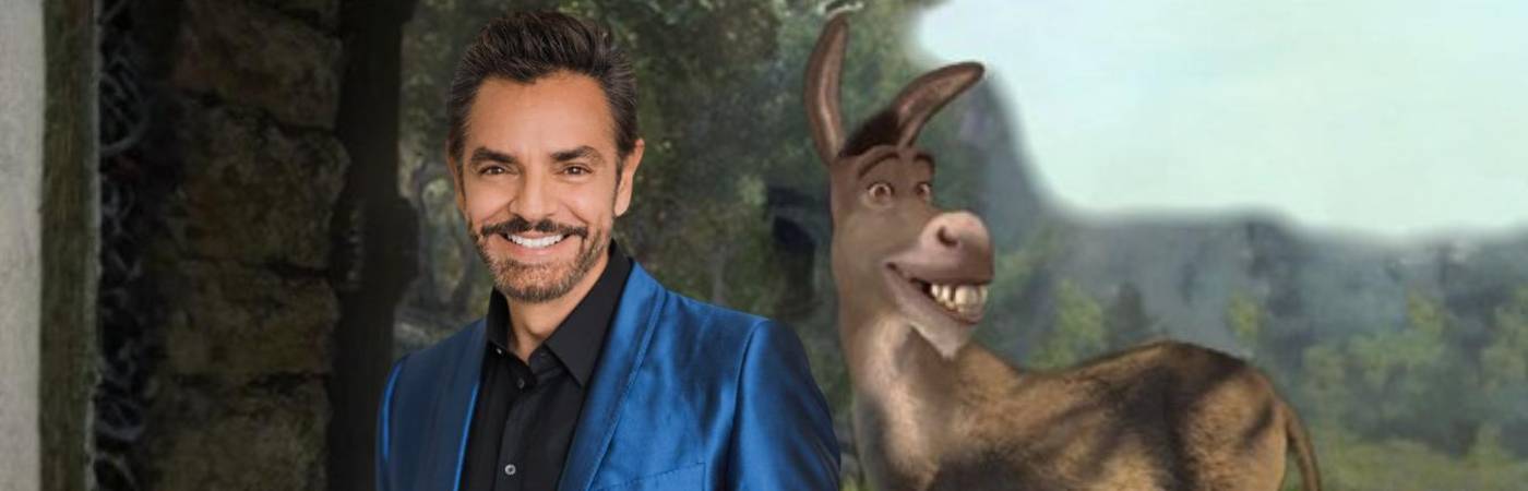 Eugenio Derbez (izq.) y Burro. FOTOS: X EUGENIO DERBEZ E INSTAGRAM SHREK
