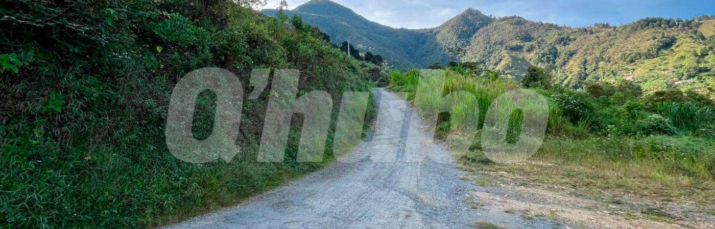 En esta vía encontraron el cadáver de Eliber Emilio Montoya Sierra. /FOTO: ANDRÉS FELIPE OSORIO GARCÍA