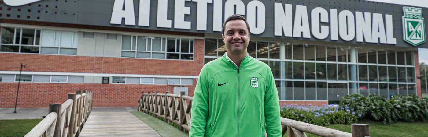 El presidente del club, Sebastián Arango Botero, de buena aceptación entre los hinchas, tiene la tarea encabezar la reconquista. / FOTO: NACIONAL
