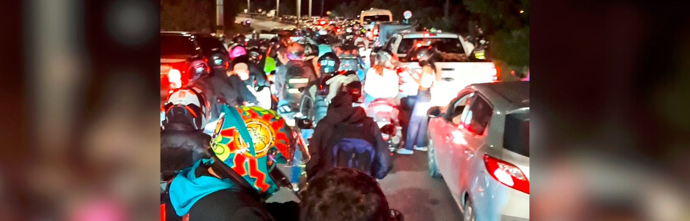 Ambos accidentes causaron grandes trancones. / FOTO: CORTESÍA 