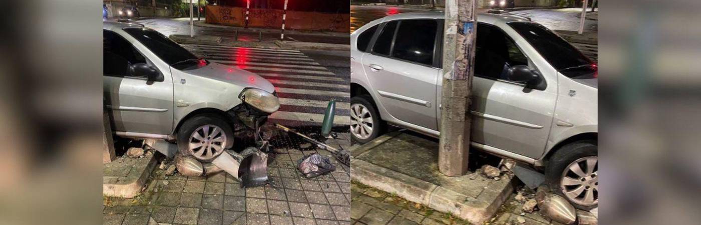 Según testigos, el hombre habría perdido control del vehículo. FOTOS: FACEBOOK MEDELLÍN OSC.