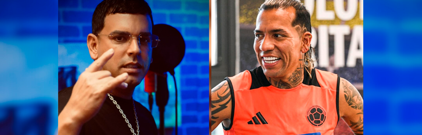 Tito El Bambino (izq.) reguetonero y Dayro Moreno futbolista. / FOTOS: INSTAGRAM @titobambinoelpatron - FCF