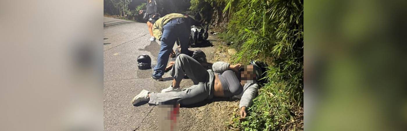 El accidente se registró en un sector de Robledo conocido como Cucaracho. FOTO: PRENSA PAISA