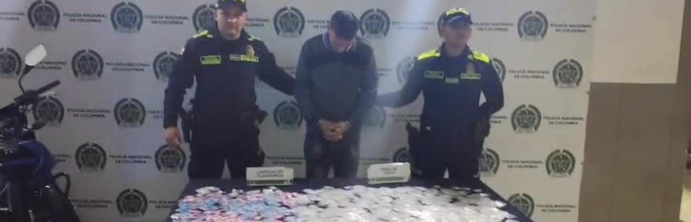 Alias Cofla fue dejado a disposición de las autoridades competentes. FOTO: CORTESÍA ALCALDÍA DE BELLO