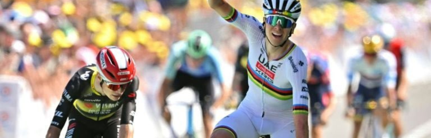 Tadej Pogacar - Etapa 7 Tour de Francia./FOTO: X @Guti99