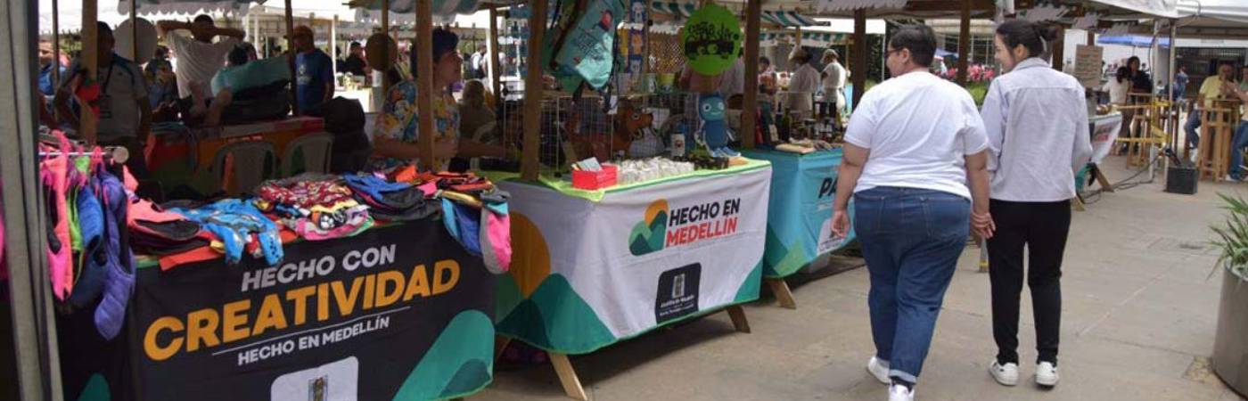 Medellín apoya el talento local y ayuda en el fortalecimiento de los negocios con la realización de estos eventos. / FOTO: CORTESÍA ALCALDÍA DE MEDELLÍN