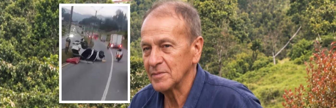 Luis Carlos Zapata García, el adulto mayor que falleció arrollado por un vehículo en la autopista Medellín-Bogotá. FOTO: REDES SOCIALES