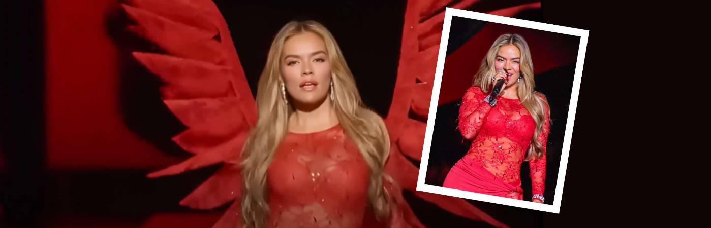 Karol G en el Victoria’s Secret Fashion Show 2025. /FOTOS: CAPTURA DE VIDEO Y AFP