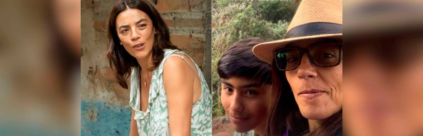 Sandra Reyes (Q.E.P.D.) y su hijo Gerónimo. /FOTOS: RCN TELEVISIÓN Y REDES SOCIALES